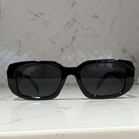 Prada Black Logo Sunglasses - Picture 2 of 6